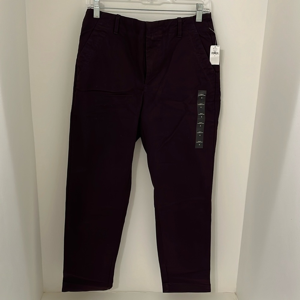 NWT Banana Republic Factory Slim Fit Authentic Chino, Midnight Lily Sz 4